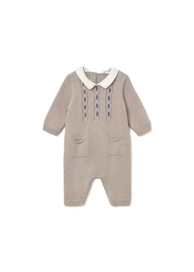 Tutina beige per neonata