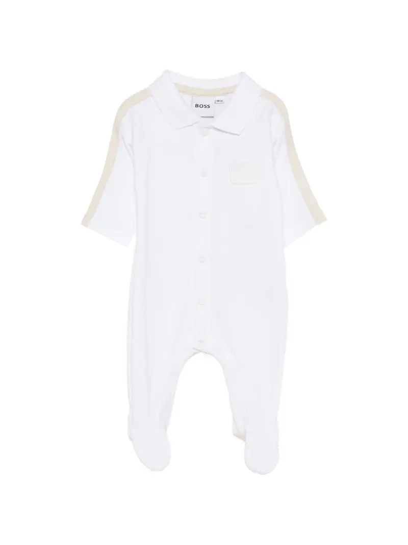 Tutina bianca/beige per neonato