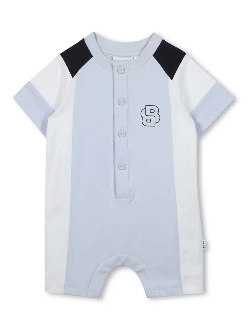Tutina blu/bianco per neonato