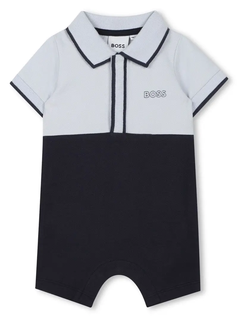 Tutina blu navy/azzurro per neonato
