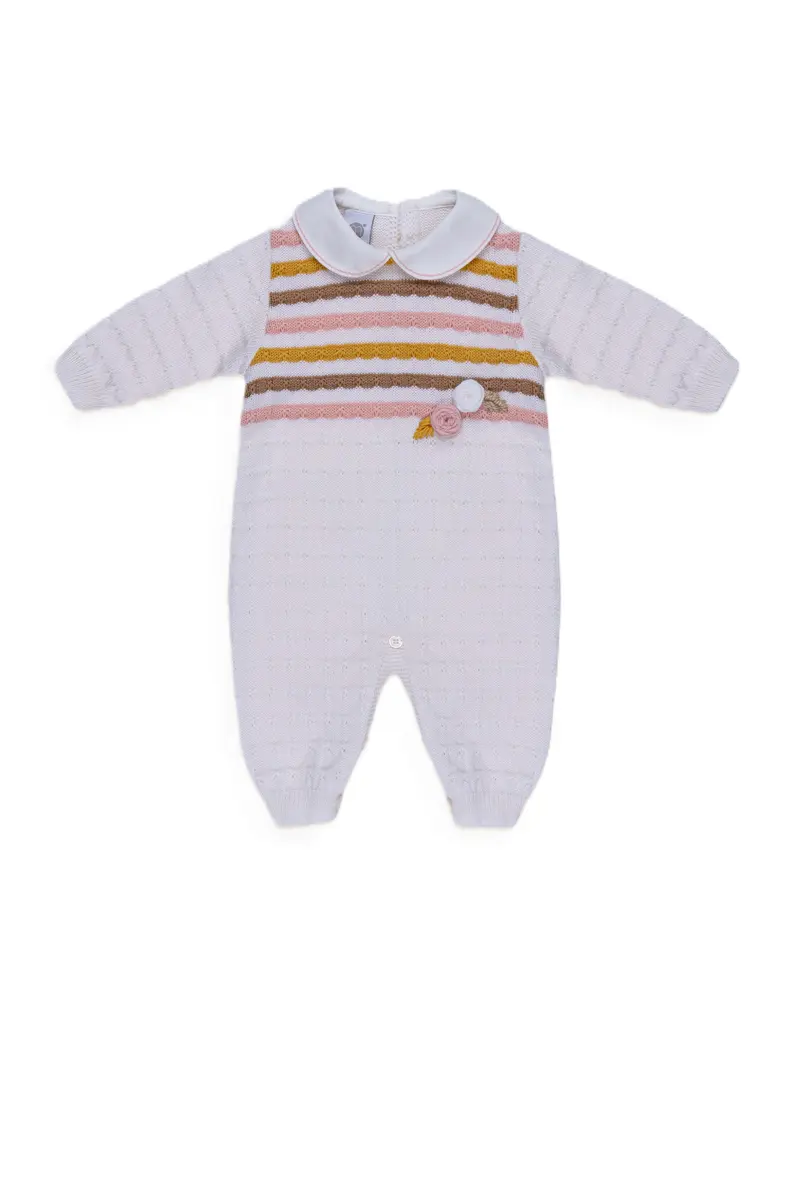 Tutina vaniglia/multicolor per neonata