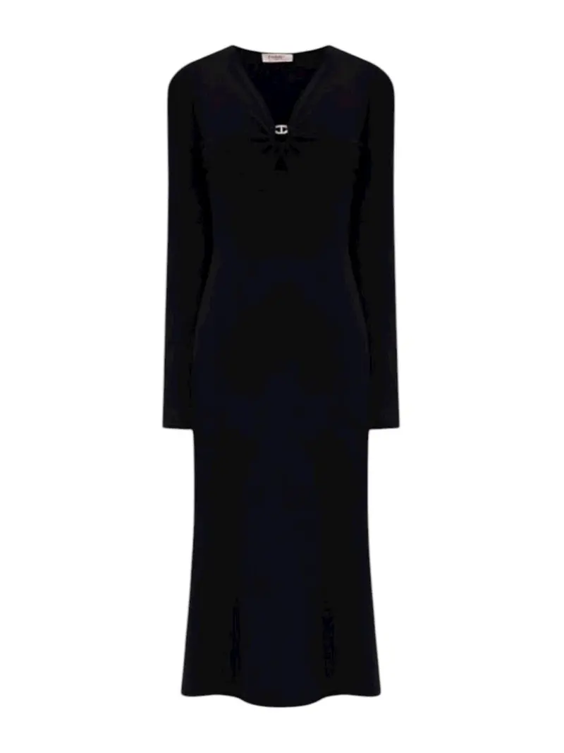TWINSET Abito Donna MIX VISCOSE NEW FIT 252TP3140 00006 Nero