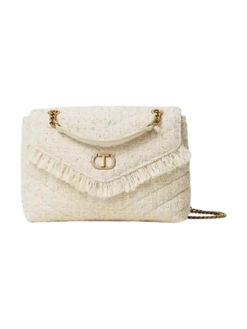 TWINSET Borsa Donna DREAMY TWEED 242TB7200 11748 Bianco