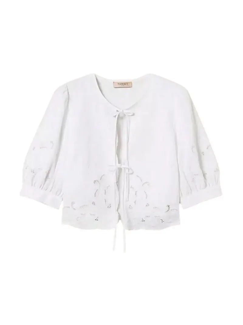 TWINSET Camicia Donna  261TT2120 00001 BIANCO OTTICO