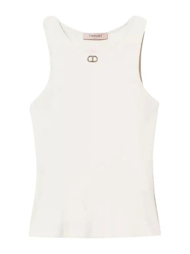 TWINSET Canotta Donna 251TP2550 00001 Bianco