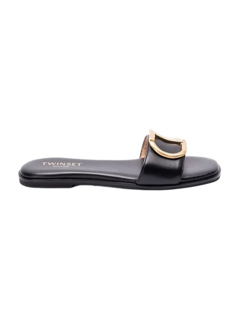TWINSET Ciabatta Donna 241TCP12A 00006 Nero