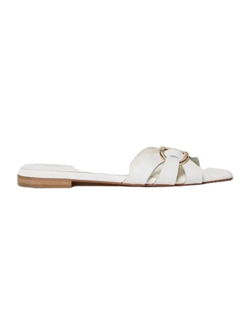 TWINSET Ciabatta Donna  241TCT120 00001 Bianco