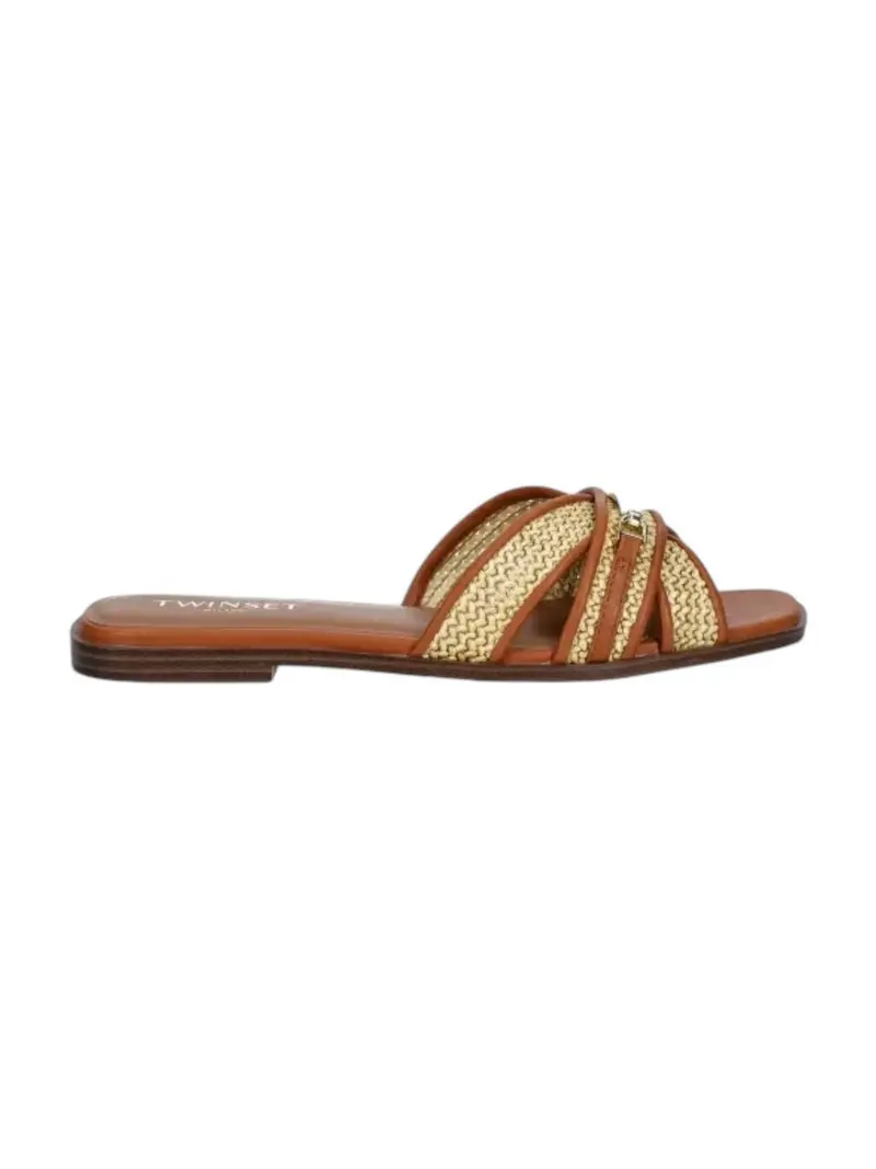 TWINSET Ciabatta Donna  251TGT020 00057 Marrone