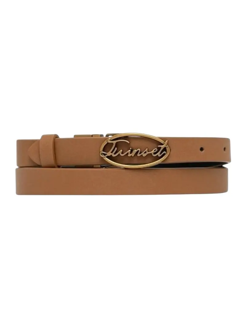 TWINSET Cintura Donna SNAP ACTION BUCKLE' BELT 252TA403A 12678 BIC.LAND/NERO