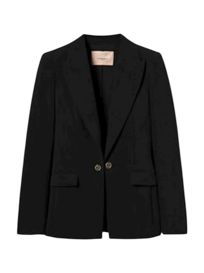 TWINSET Giacca Donna CREPE SUIT 252TP2590 00006 Nero