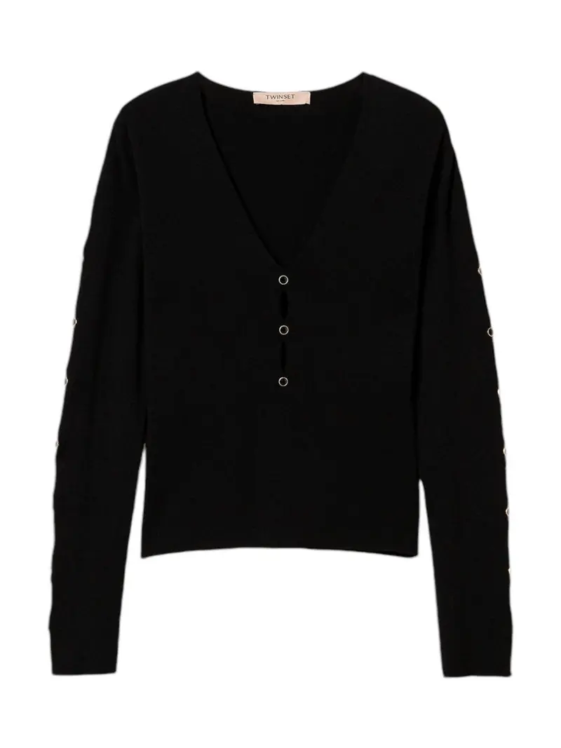 TWINSET Maglione Donna 242TP3312 00006 Nero