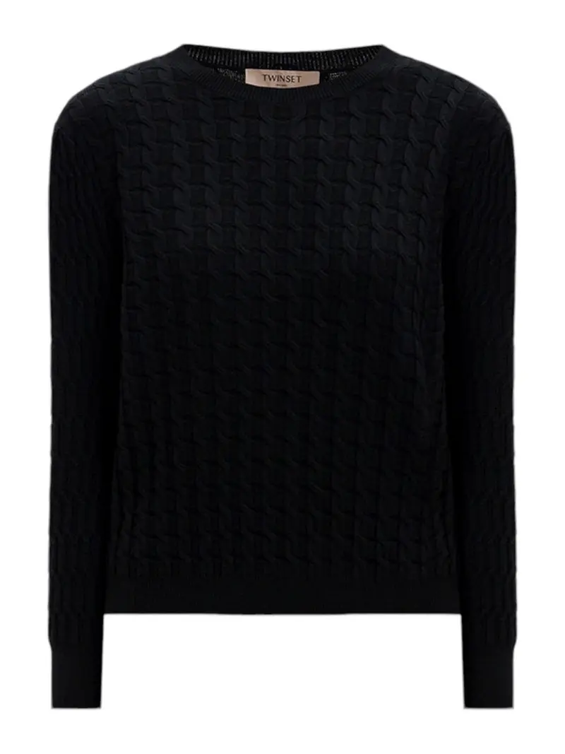 TWINSET Maglione Donna 242TP3340 00006 Nero