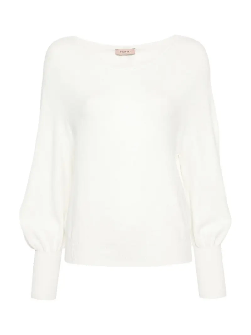 TWINSET Maglione Donna 242TP3500 00282 Bianco
