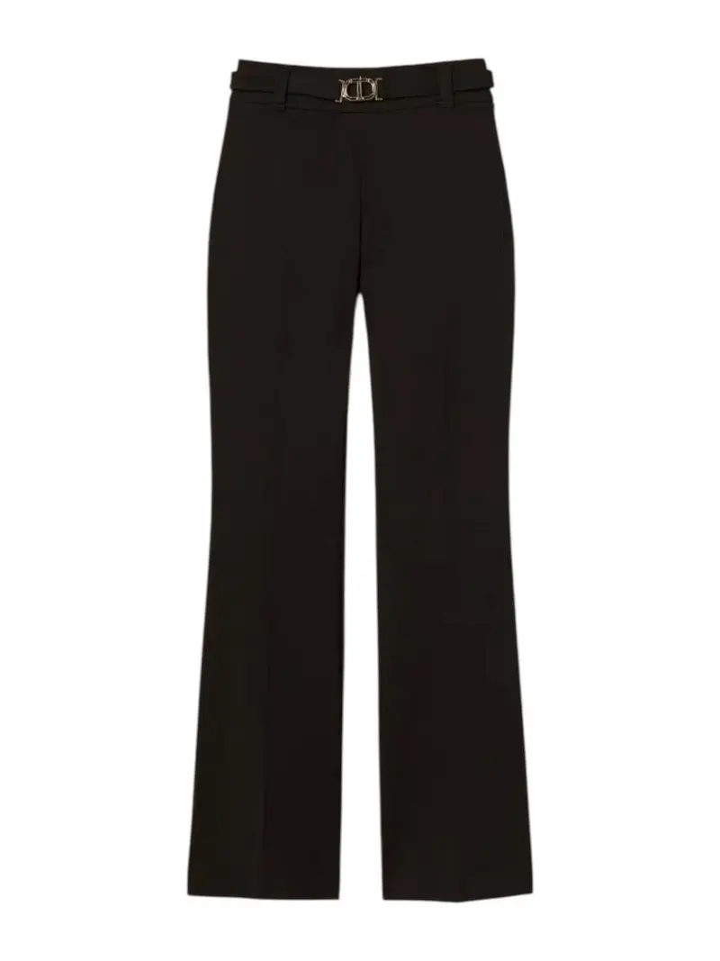 TWINSET Pantalone Donna PUNTO MILANO AND GOLD DETAILS 252TP2602 00006 Nero