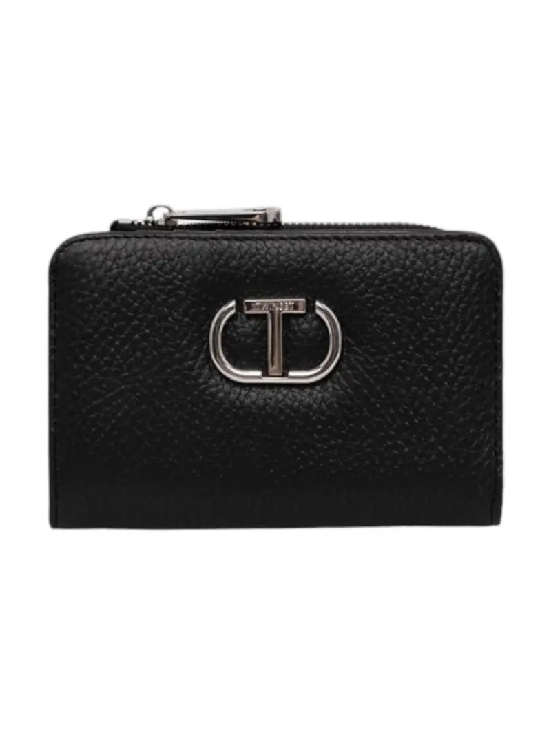 TWINSET Portafoglio Donna BUCKLE LEATHER 242TB7017 00006 Nero