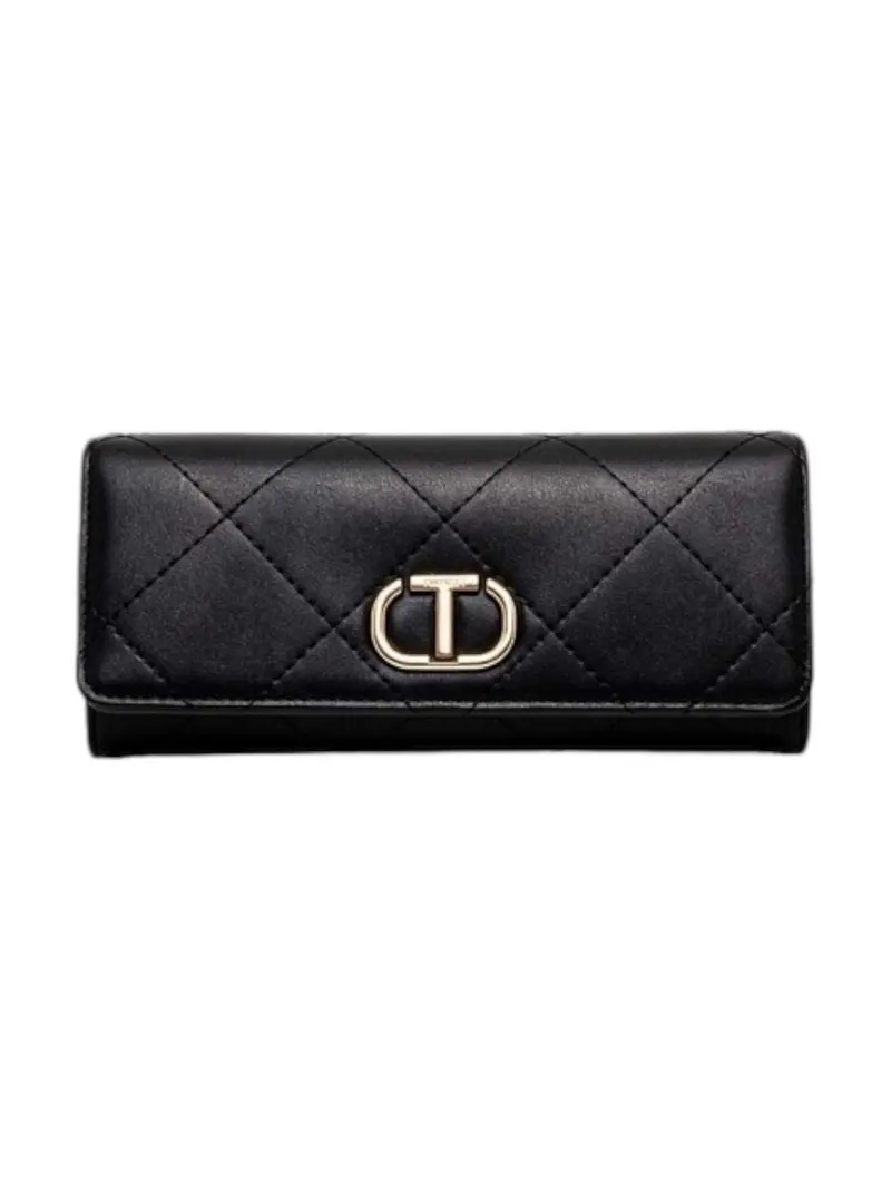 TWINSET Portafoglio Donna T-LOCK 242TB7255 00006 Nero