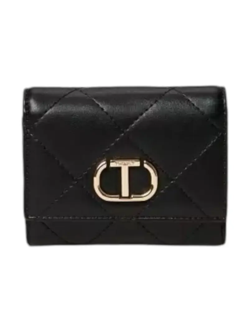 TWINSET Portafoglio Donna T-LOCK 242TB7256 00006 Nero