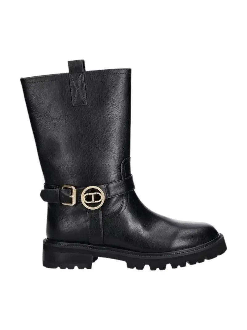 TWINSET Stivali e Stivaletti Donna URBAN BOOTS 252TCP192 00006 Nero