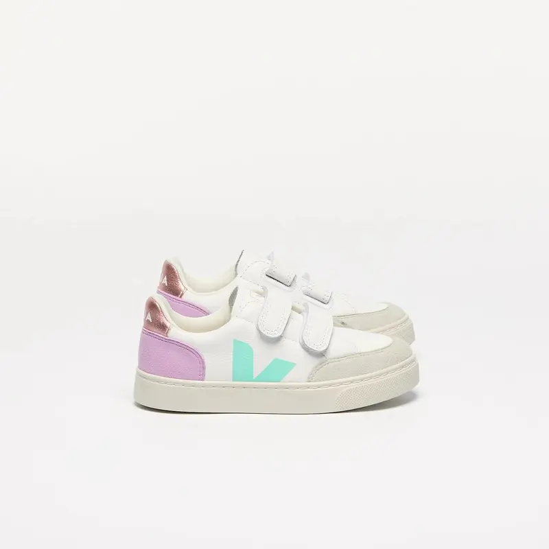 V-12 leather white multico orchid