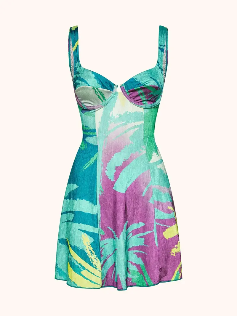Vestito corto donna fantasia