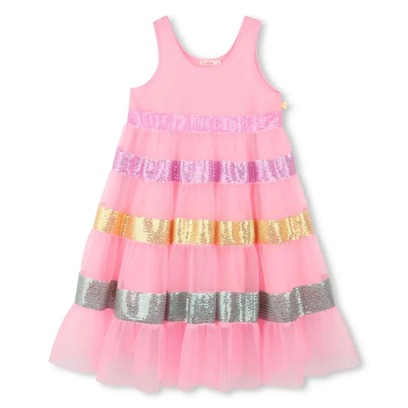 Vestito in tulle con bretelle