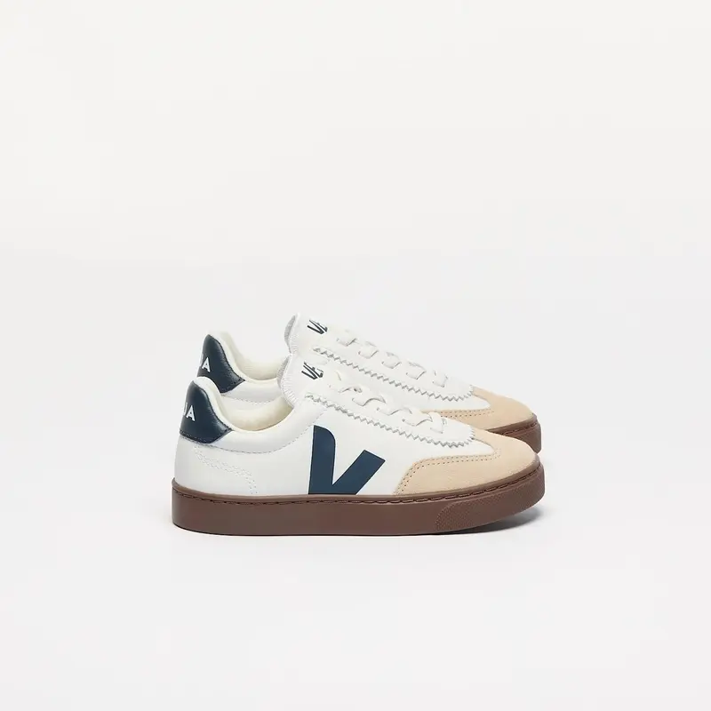 Volley elastic laces leather white nautico bark