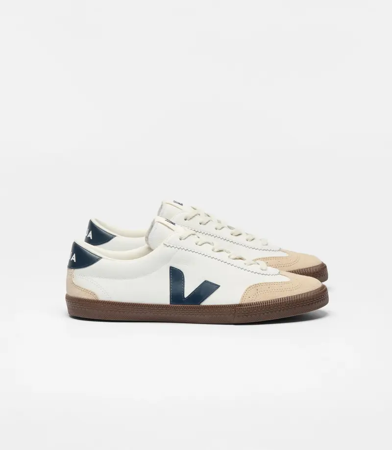 Volley Leather White Nautico Bark