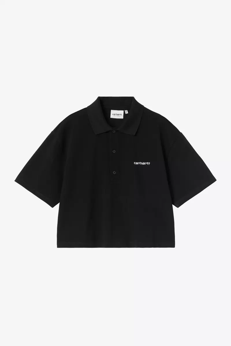 W' S/S Carhartt Script Polo T-Shirt