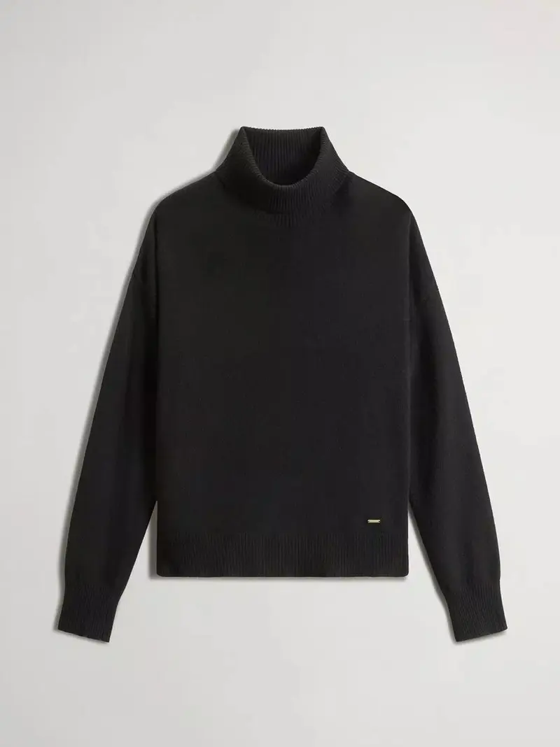 wool cashmere collo alto