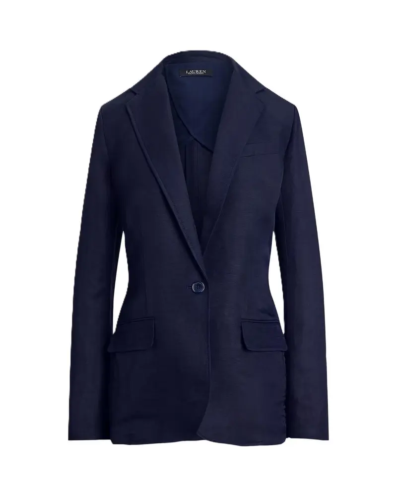 Woven blazer linen visc