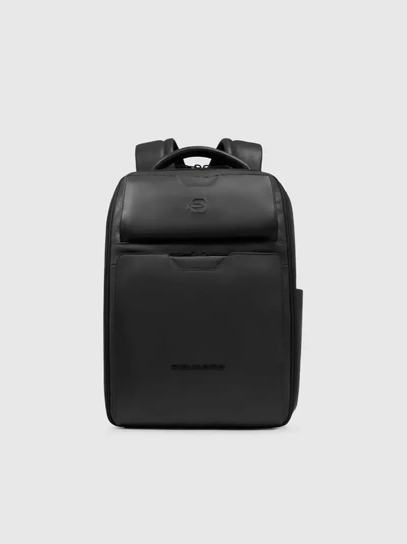 zaino 14'' doppa tasca pelle e nappa