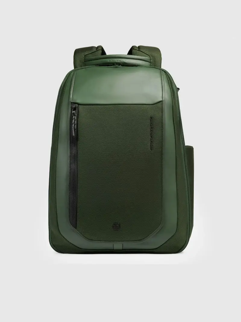 zaino 15,6'' tessuto riciclato e pelle