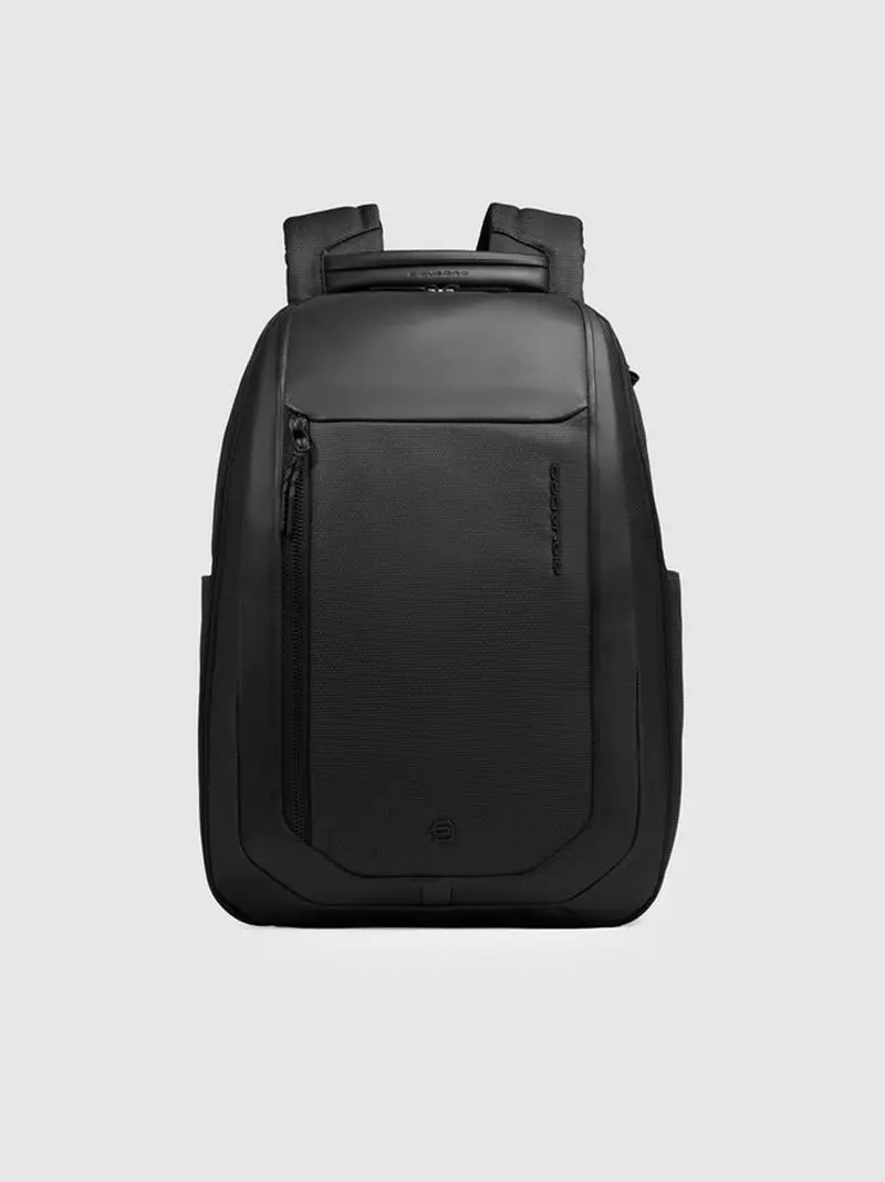 zaino 15,6'' tessuto riciclato e pelle