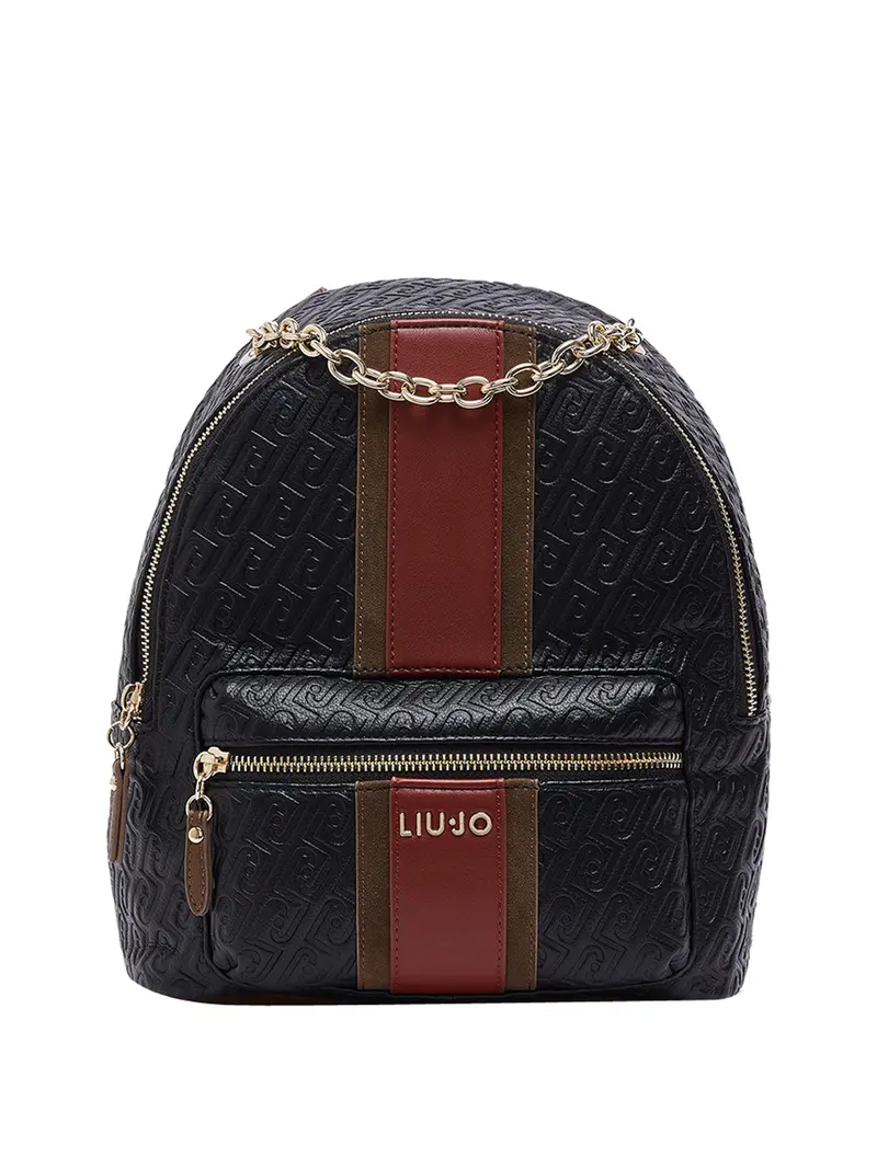 Zaino Con Logo Monogram Liu Jo - Nero