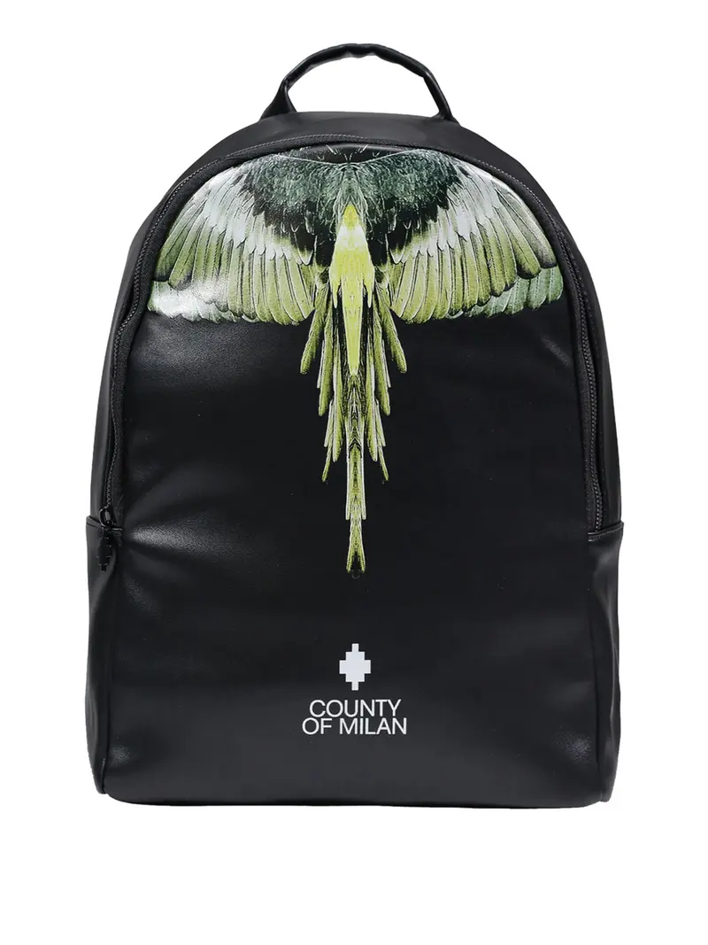 Zaino Marcelo Burlon Printed - Nero/Giallo